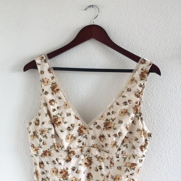 Floral Dress Pin Up Sz L - Picture 2 of 6
